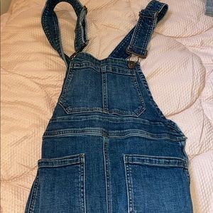 Free people bell bottom overalls